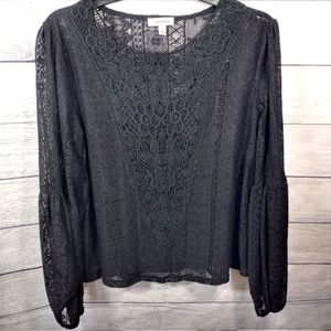 Black Lace Blouse by Eyeshadow L